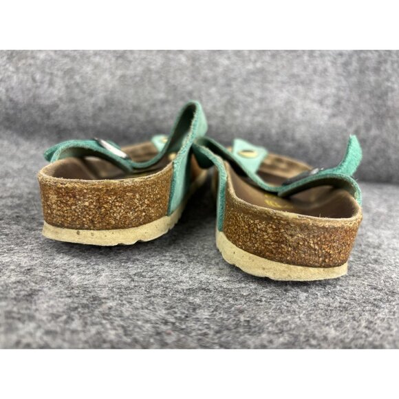 Birkenstock Gizeh Sandals Womens Size 36 Green Suede Thong Toe Post EU 36 - Picture 6 of 8